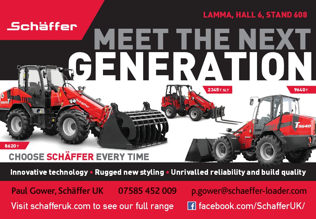 Schäffer Showcases The Next Generation Of Loaders At LAMMA: 17 – 18 January 2018